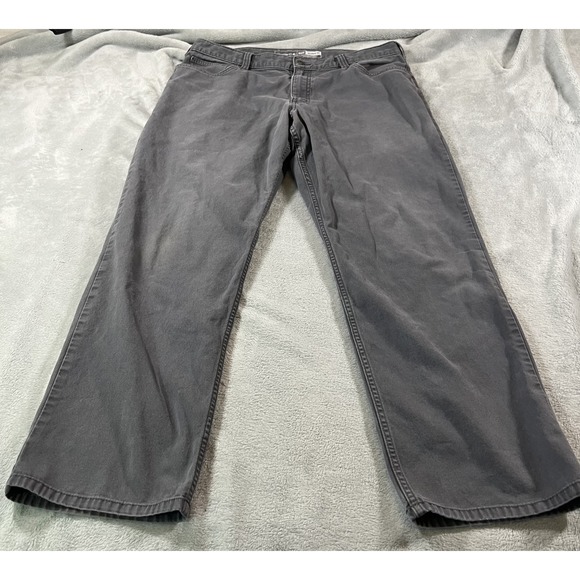 Carhartt Pants Mens 38x32 Gray Relaxed Fit Canvas Utility Workwear Durable - Picture 1 of 13